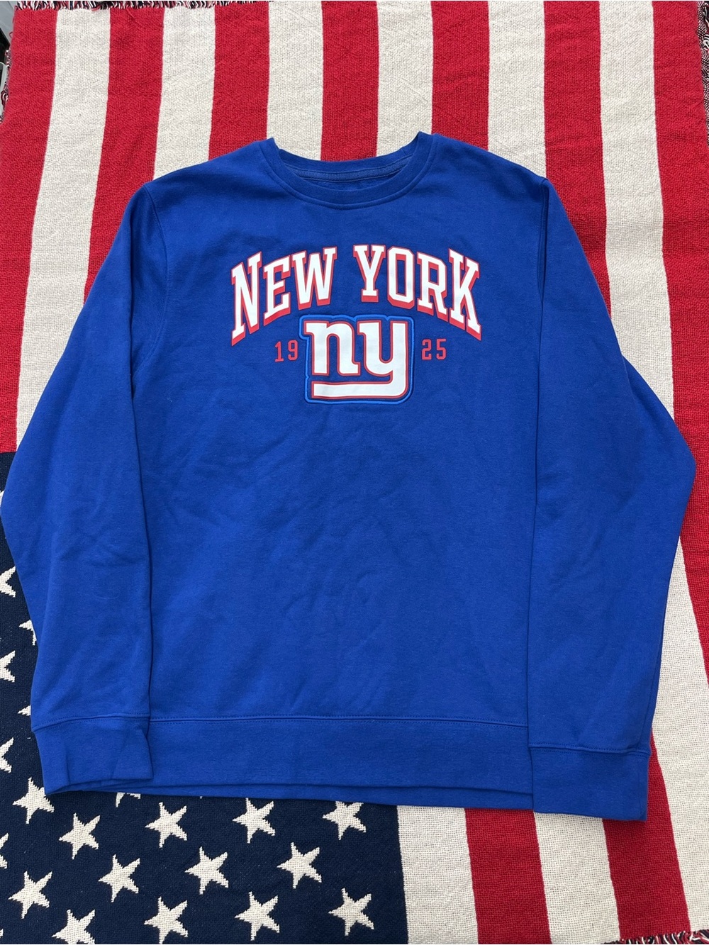 NFL New York Giants Men's Blue Crewneck Sweater Size Large